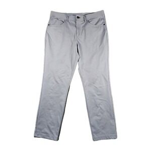 Public Rec Workday Pants Mens 36x32 Grey Straight 5-Pocket Performance Chino